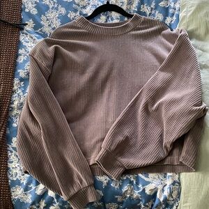 Velvety Ribbed Boxy Fit Shirt